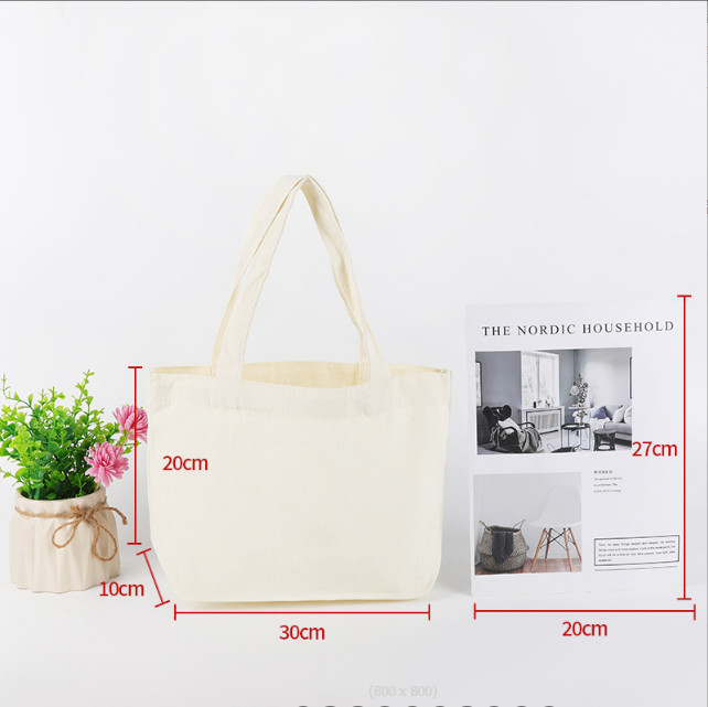 Reusable Canvas Tote Bag Natural Cotton Grocery Shopping Bags 15″x12″Set Of 6