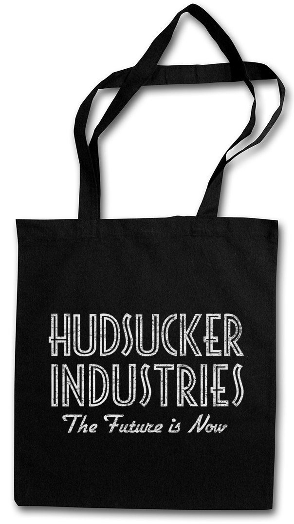 HUDSUCKER INDUSTRIES SHOPPER SHOPPING BAG Future Sign Logo Company Proxy