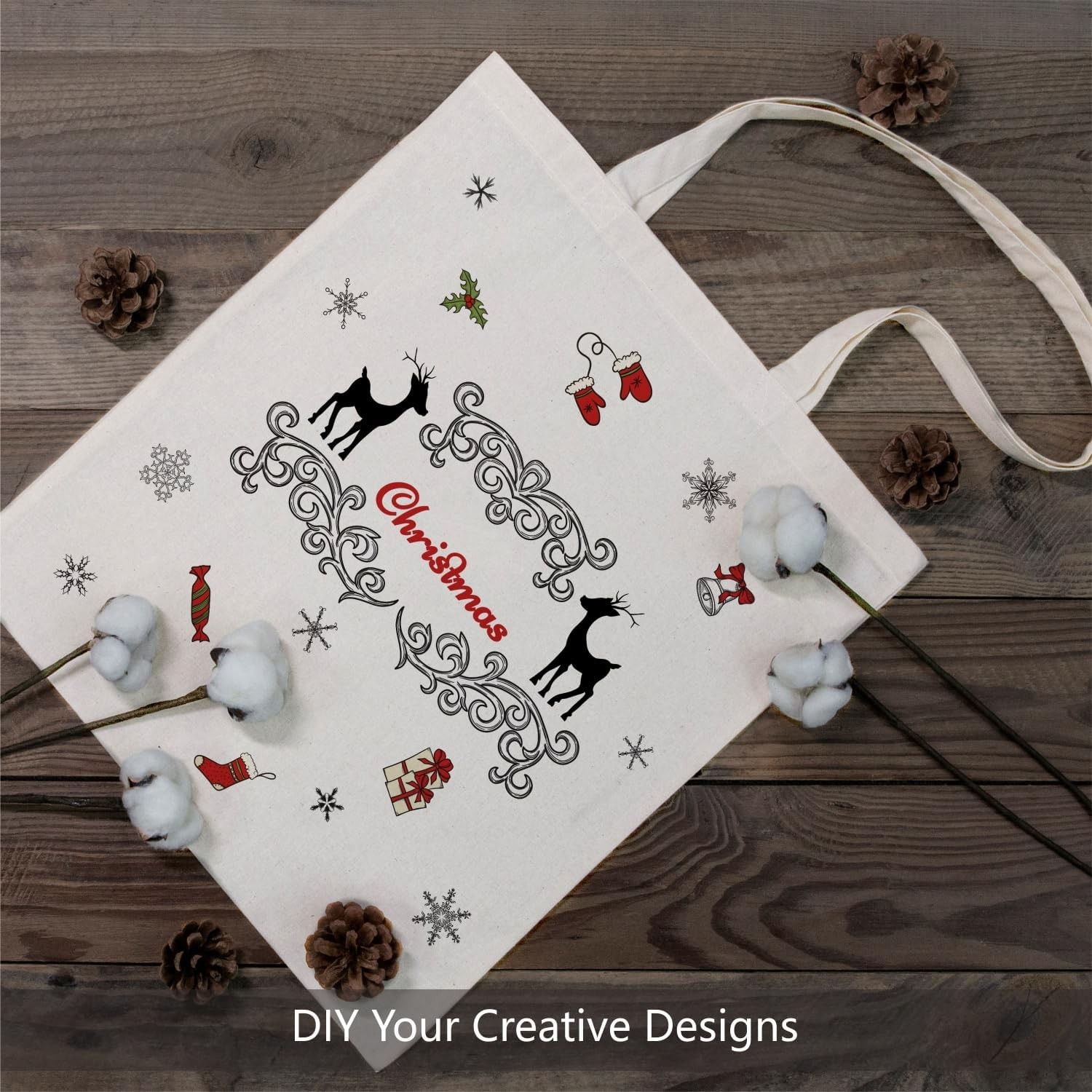 192 Pack Cotton Reusable Grocery Tote Bags TOPDesign
