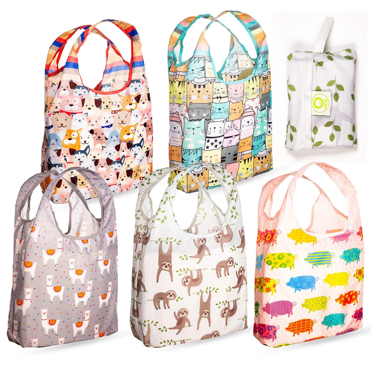 Reusable Grocery Bags | Vibrant Tote Bag For Groceries Gym Office Beach More |