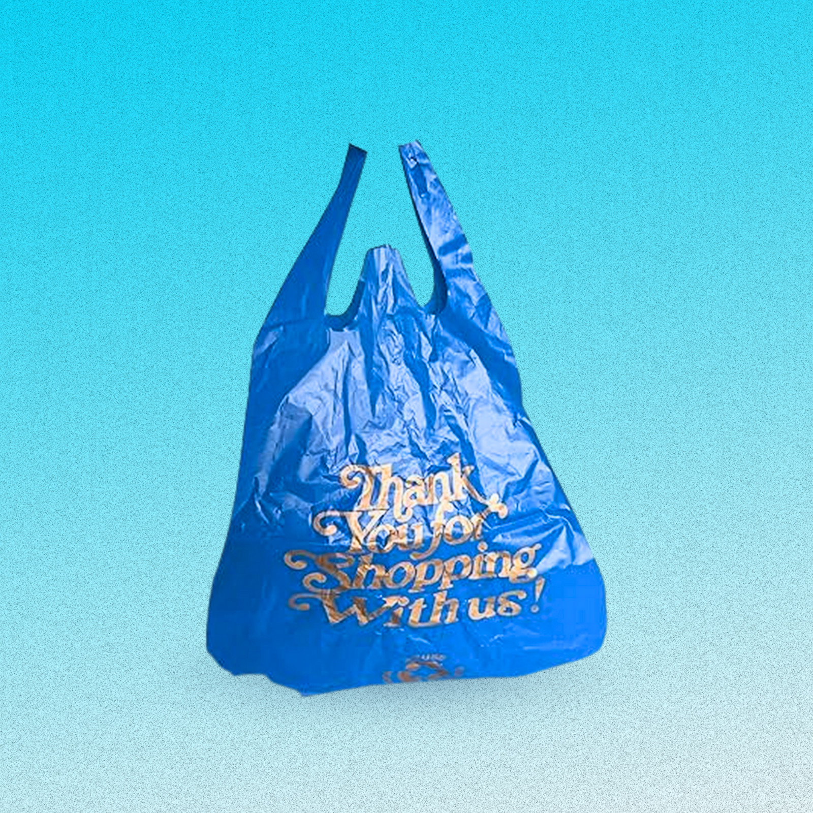 [600] Blue Plastic Shopping Bags 1/6 Large Grocery Retail Bags 12×6.5×22
