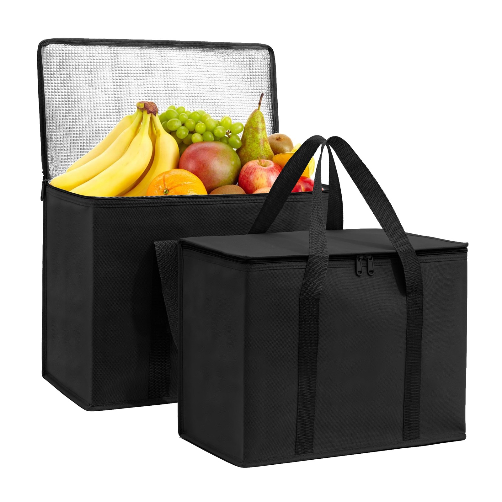 (Not Made In China) Insulated Reusable Grocery Bags, Catering and Delivery Ba…