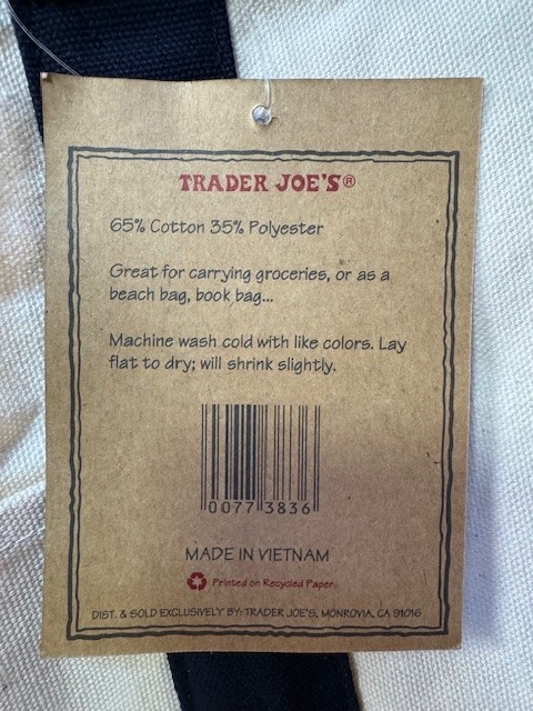 Lot of Trader Joe’s Bag Bundle 4 TOTAL Canvas Cheese Comfort Foods Philadelphia