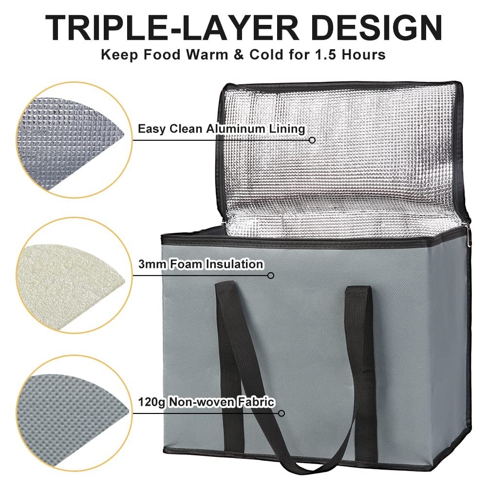 Collapsible Insulated Cooler Bag – 30L Capacity for Catering & Delivery
