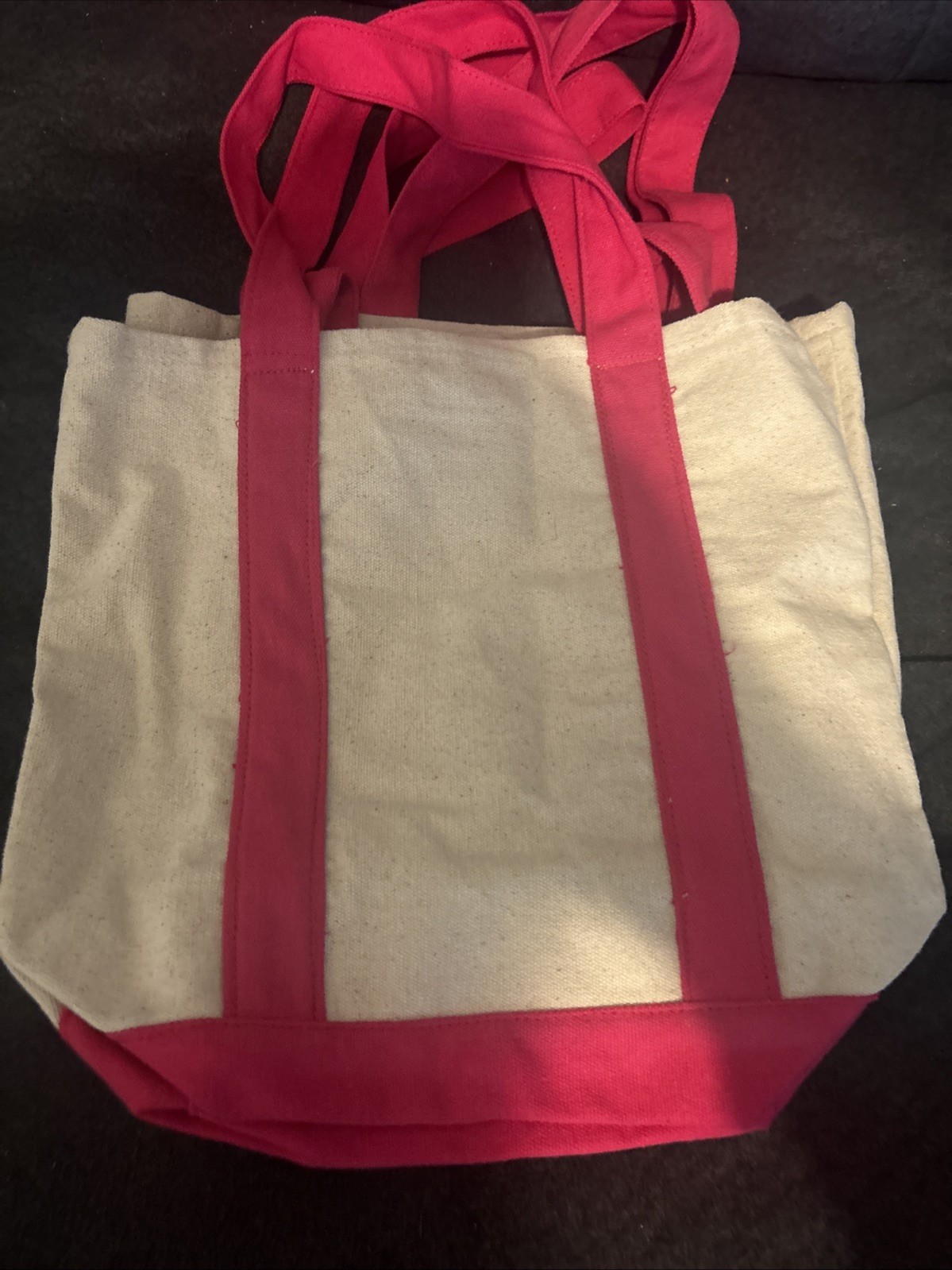 T-MOBILE Mini Canvas Tote Bag Off White Pink 12.75 x 10.75″ ~ Set Of 2 NEW