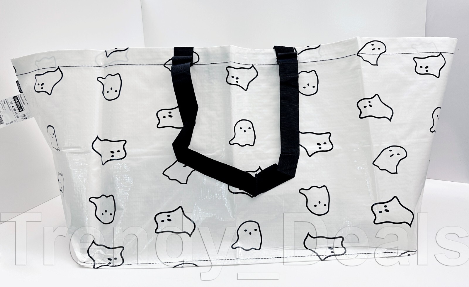 SET of 2 – Ikea KUSTFYR HÖSTAGILLE Large & Small Shopping Tote Bag Bats, Ghosts