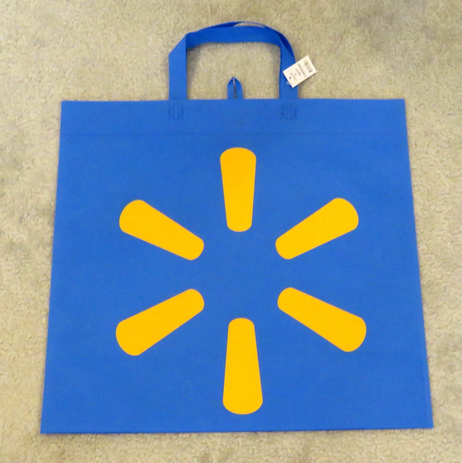 Lot 10 NEW NWT Walmart Reusable XLarge Tote Bags abt. 18″ L x 17 “T x 7” D