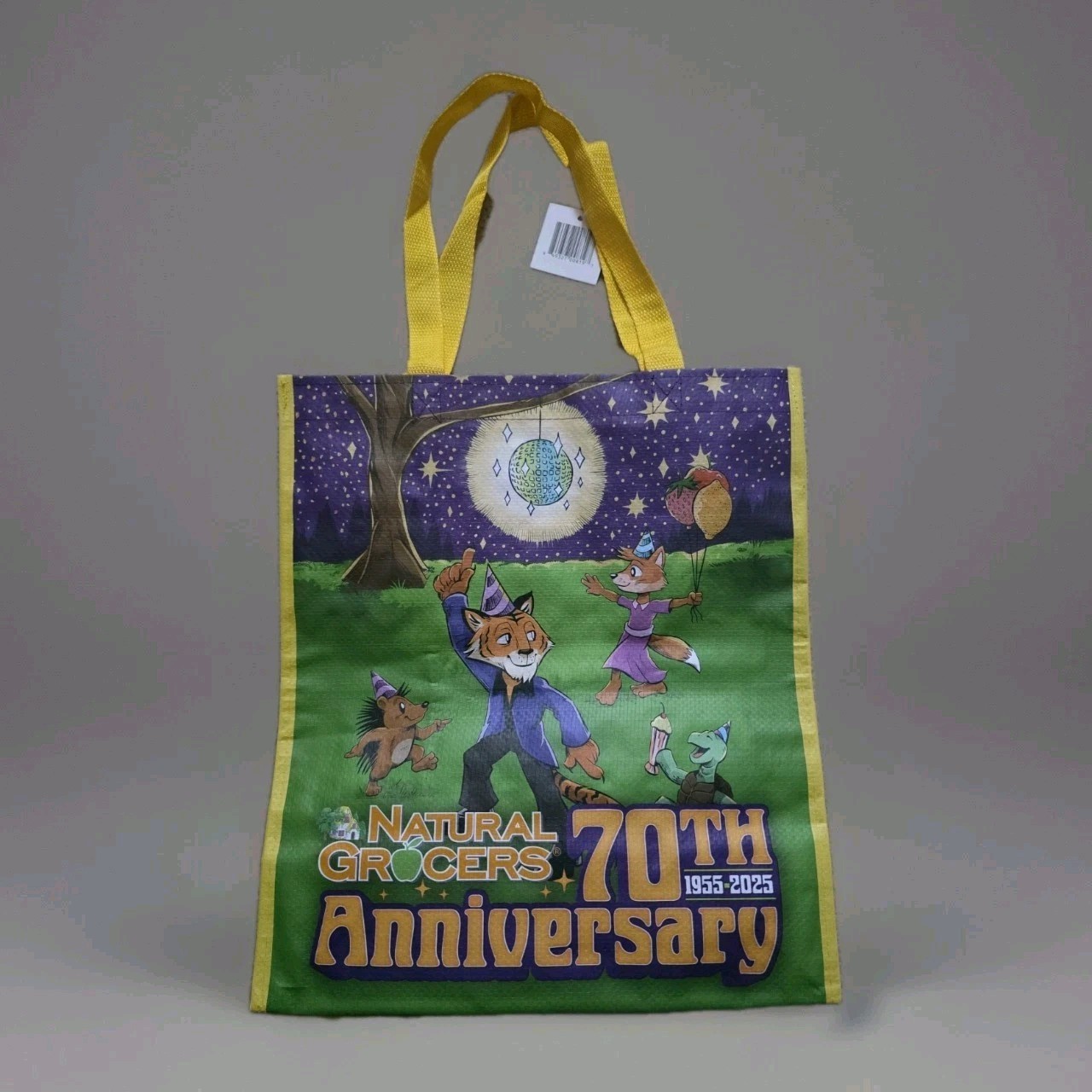 Natural Grocers 70th Anniversary Celebration Bag Reusable Grocery Tote NEW