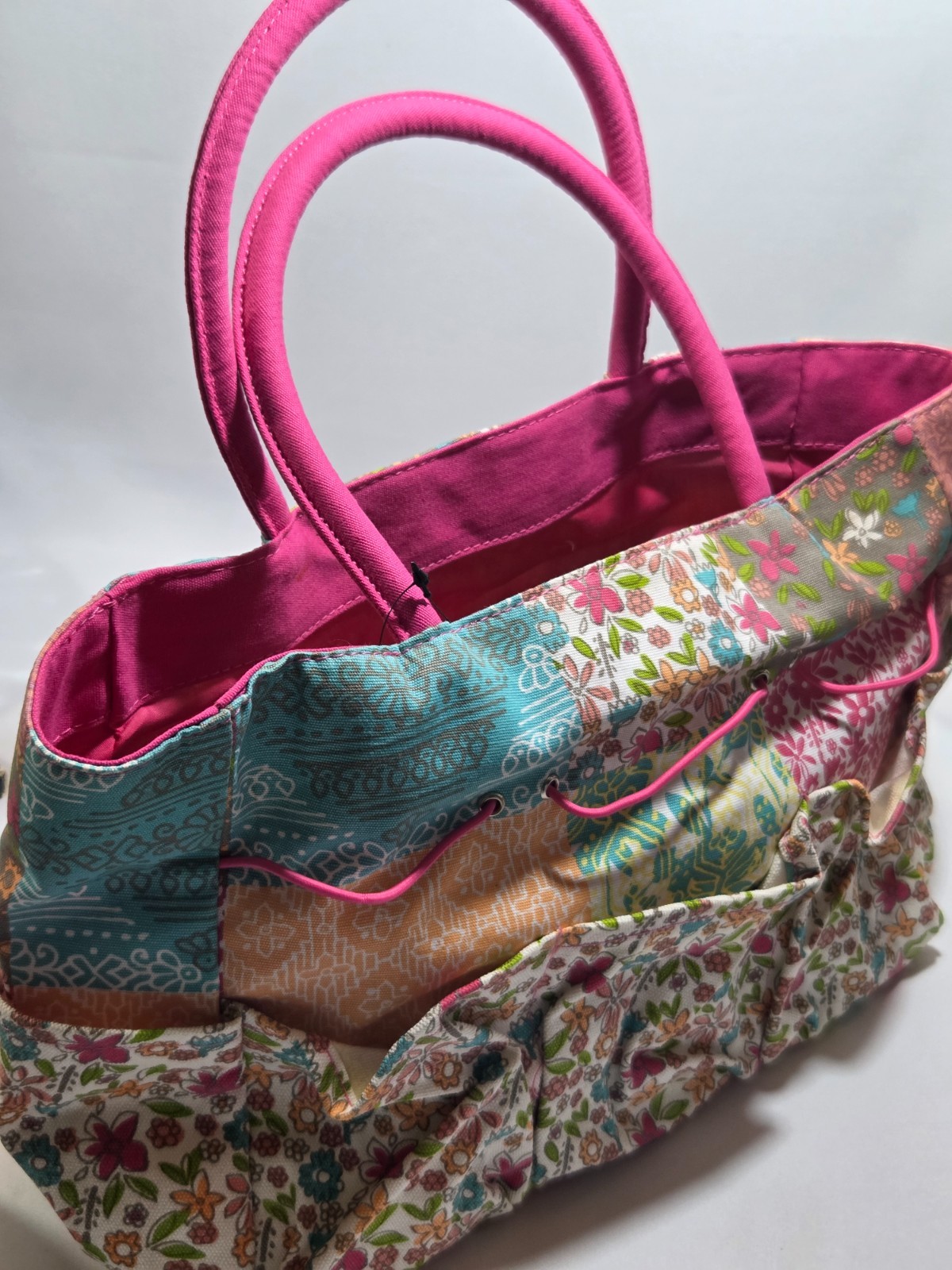 Retired Jo-Ann Fabrics Garden Tote Colorful Oversized Bag for Summer Flower