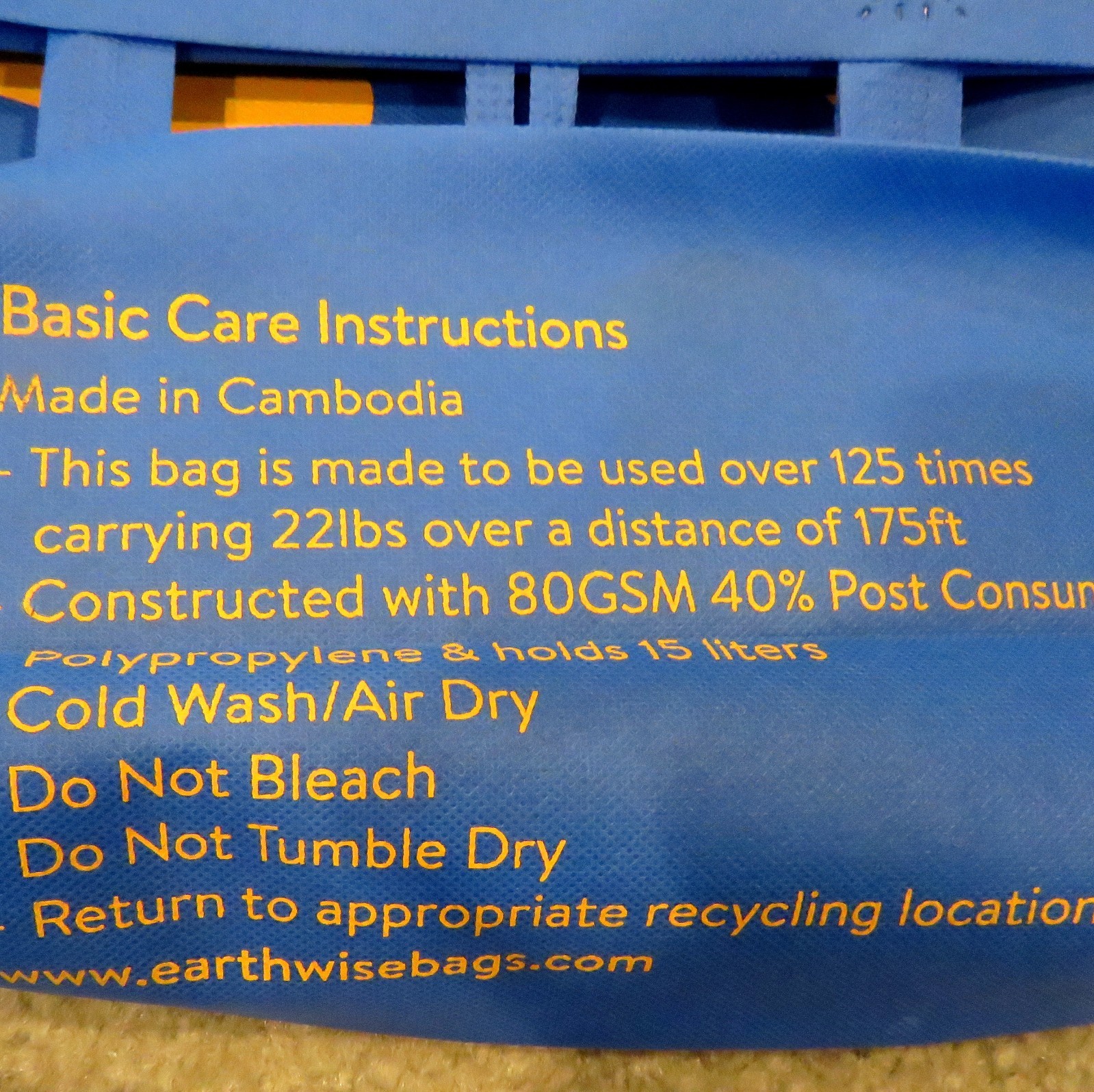 Lot 10 NEW NWT Walmart Reusable XLarge Tote Bags abt. 18″ L x 17 “T x 7” D