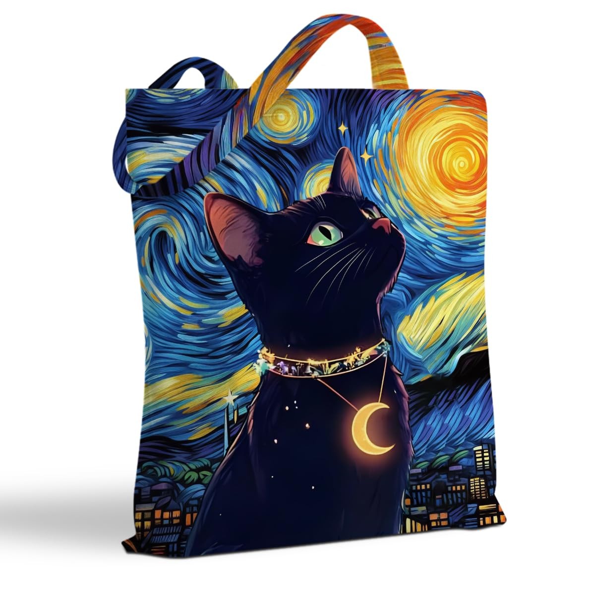 Cute Cat Mom Gifts Tote Bag with Zipper Pockets, Cute Cats Tote Bag Aesthetic…