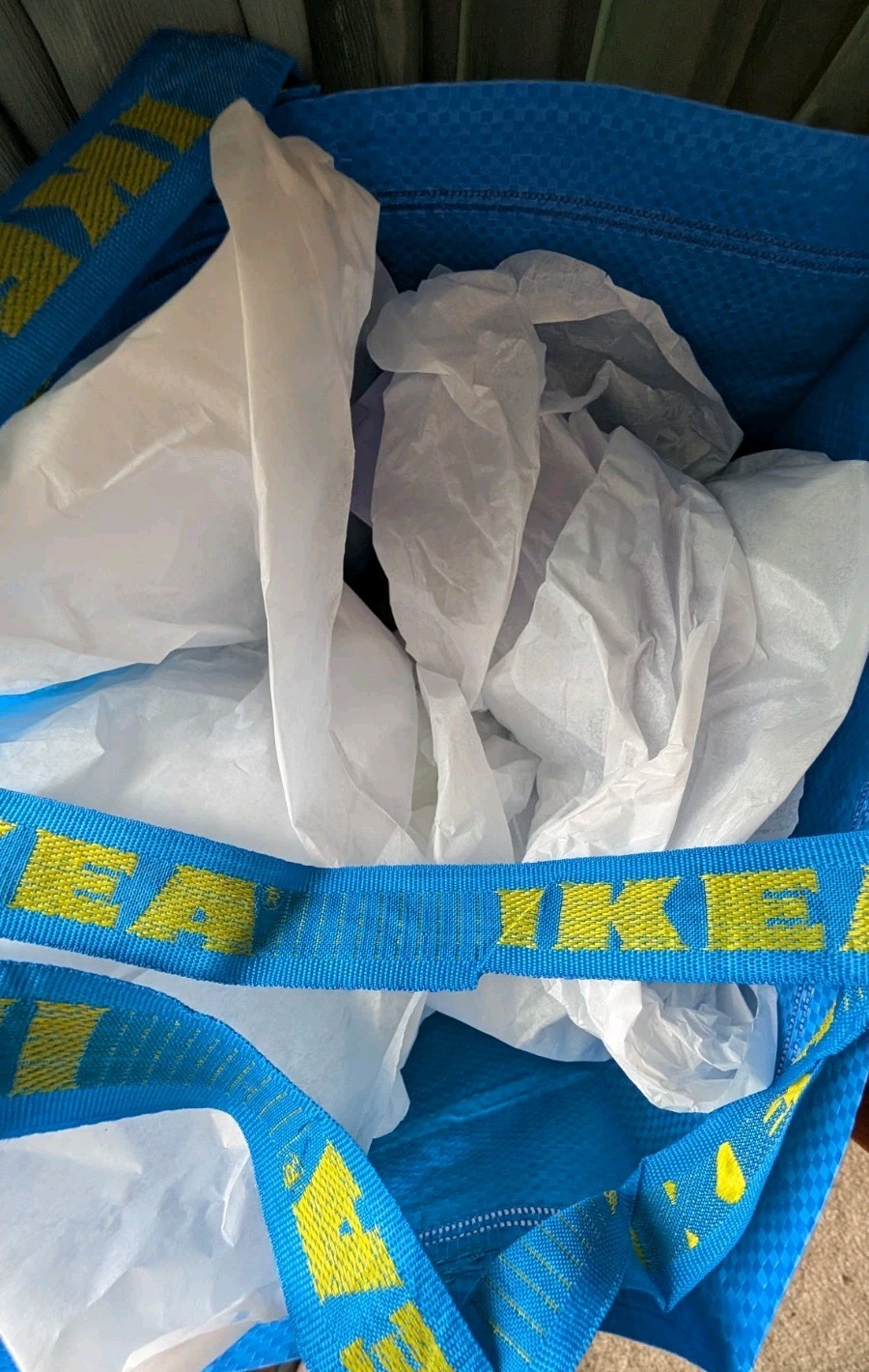 IKEA 10 Gallon BLUE BAGS Lot Of 3 Shopping Grocery Laundry Storage Strong FRAKTA
