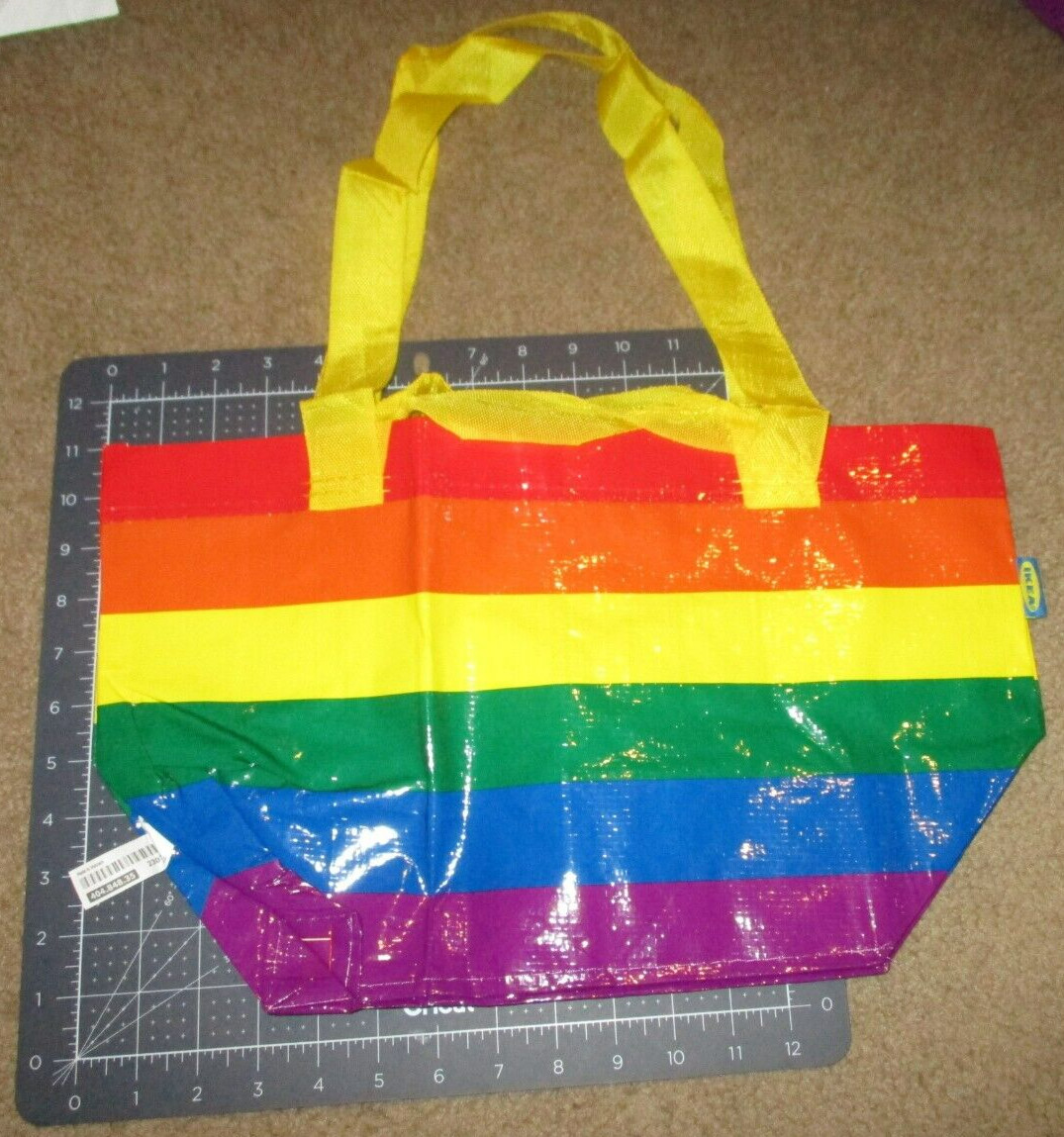 IKEA STORSTOMMA Bag Rainbow NEW like Frakta shopping tote Q