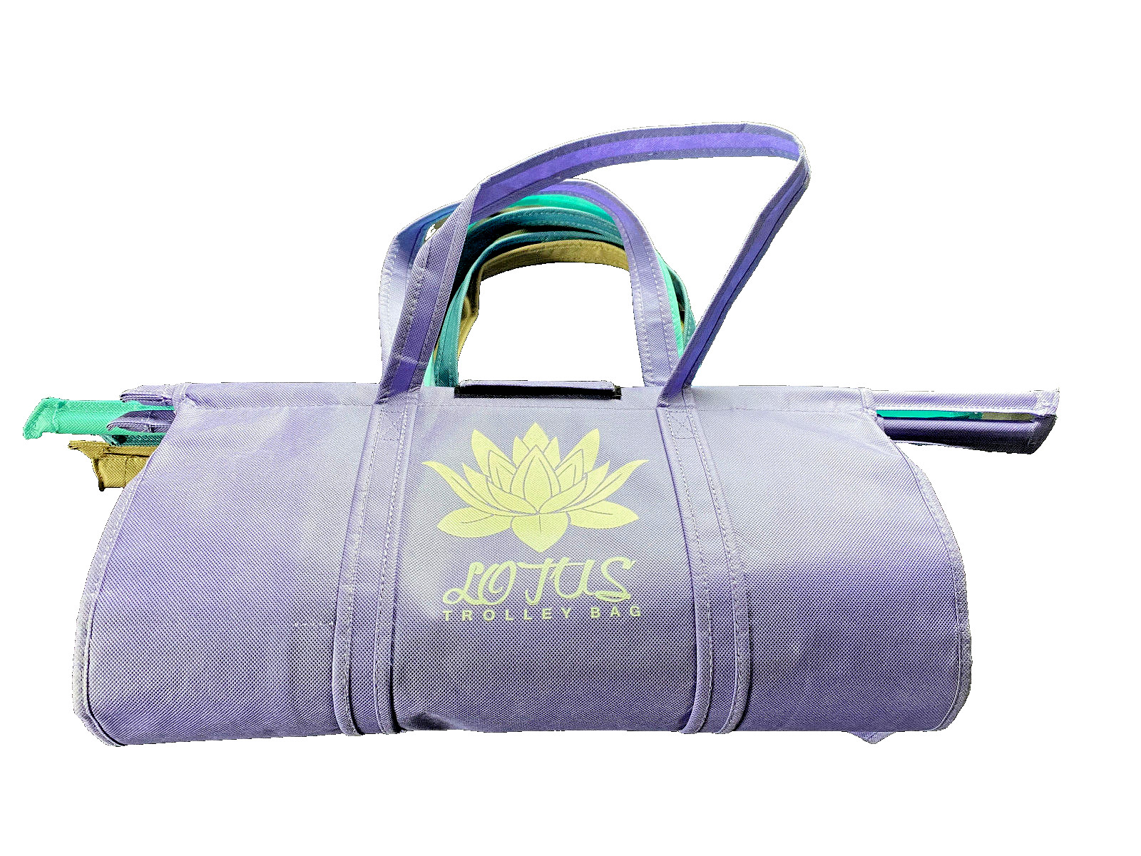Lotus Trolley Grocery Bags 4 Bag Set Reusuable Washable 1 Cooler Bag
