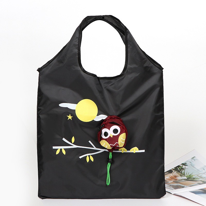 Shopping Bag Home Cartoon Strawberry Bag Oxford Cloth Portable Drawstring Bag