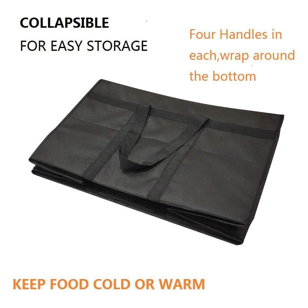 Xxllarger Insulated Cooler Bags With Zipper Closurereusable Grocery Shopping Bag