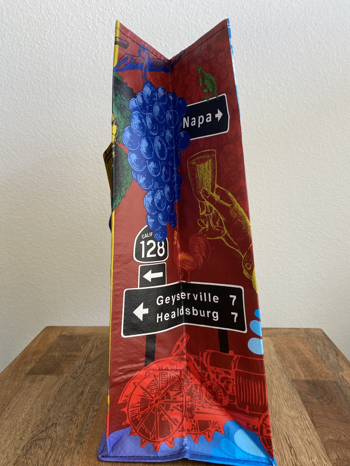 TRADER JOE’S REUSABLE BAG CA CALIFORNIA STATE SAN FRANCISCO NAPA GROCERY TOTE NW