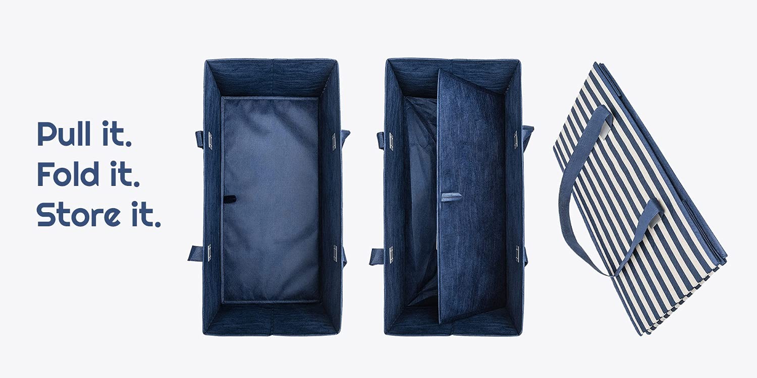 Reusable Grocery Bags Trunk Size Extra Large Boxes with Reinforced Bottoms Pa…