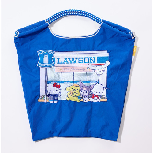 [US Tax Paid] Ball&Chain Lawson Sanrio 50th Embroidered Tote Bag Blue NEW