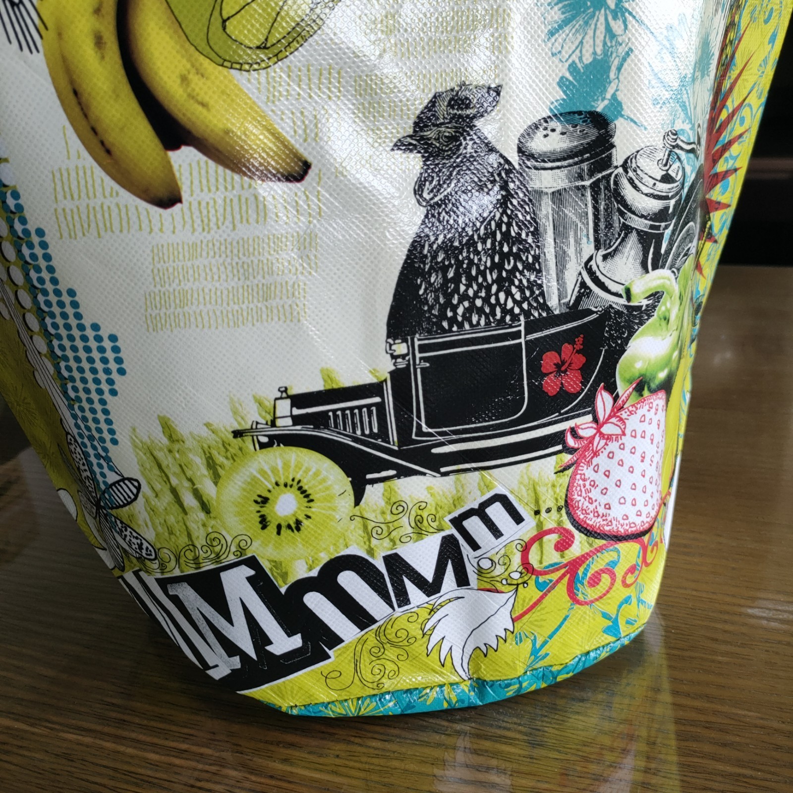 Vintage Trader Joe’s bucket tote Reusable shopping bag Round Bottom ship