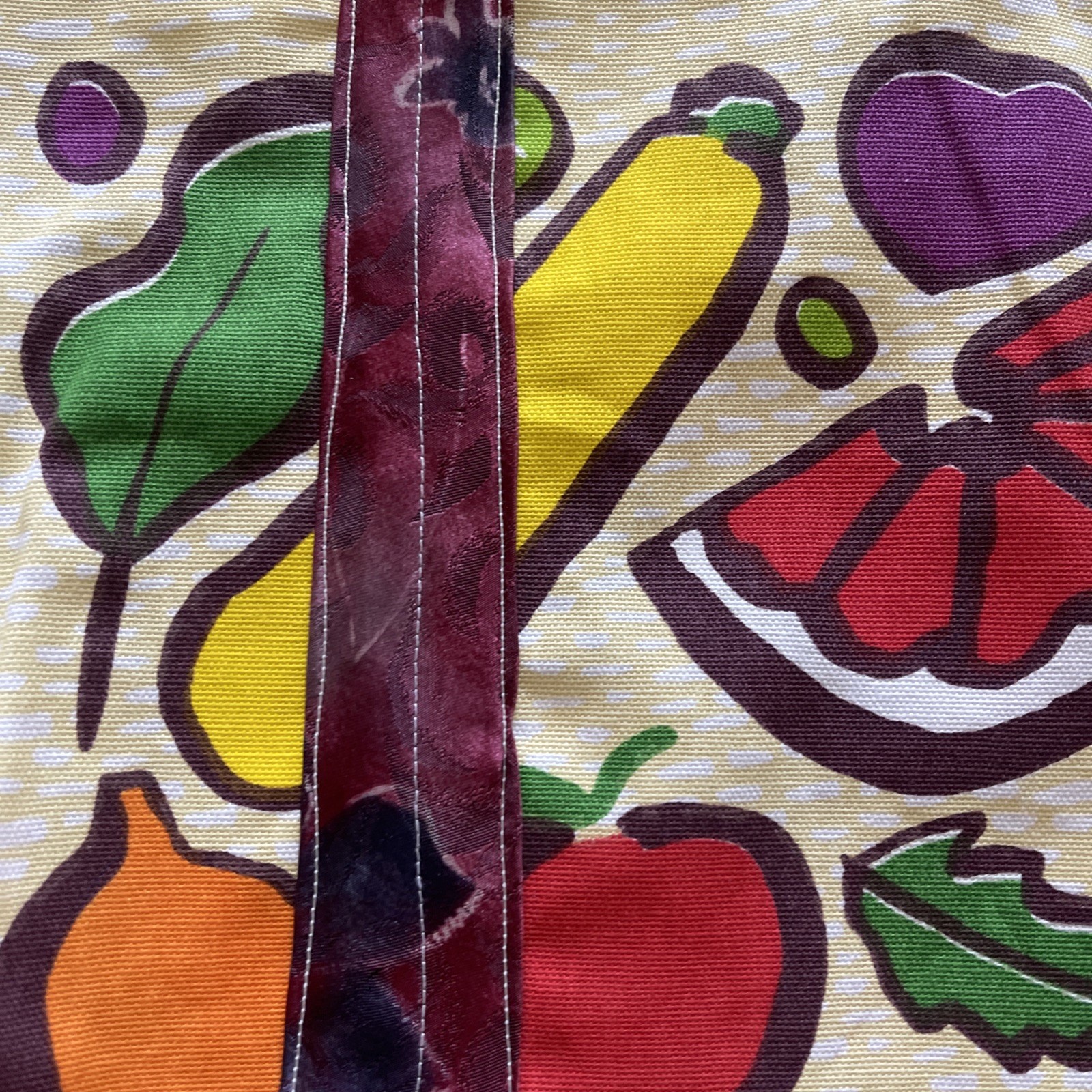 Trade Joes Tote Bag With Upcycled Tie Handles 19 1/2 X 13 X 4 1/2