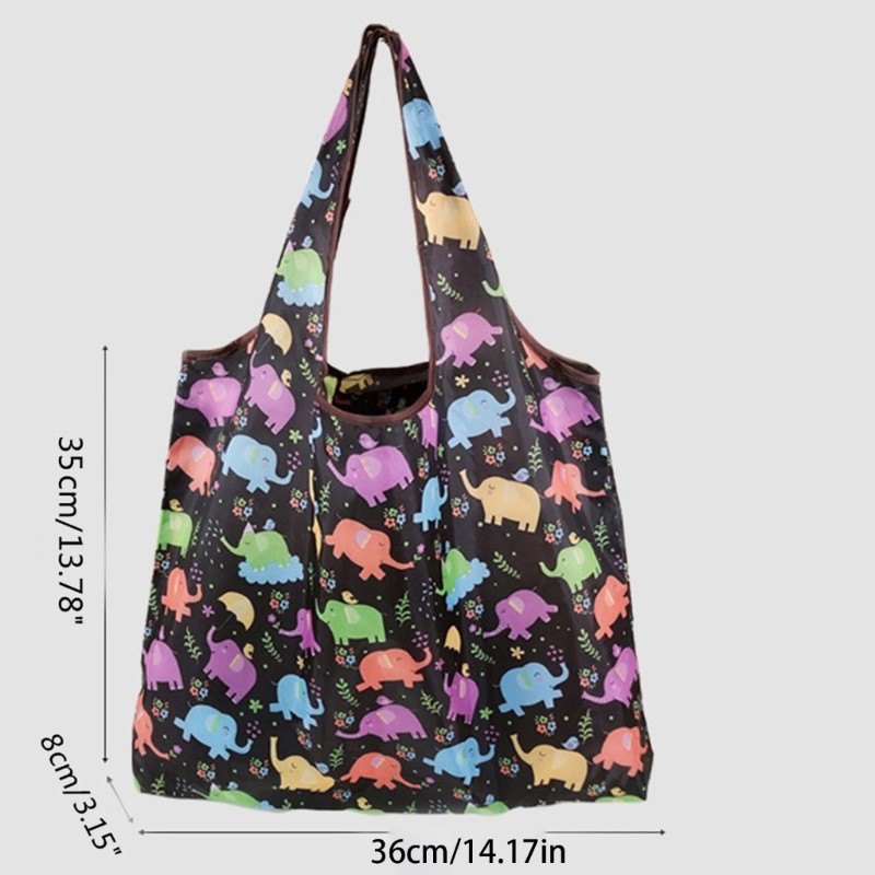 Foldable Shopping Bag Reusable & Convenient Shoulder Bag Handbag for Groceries