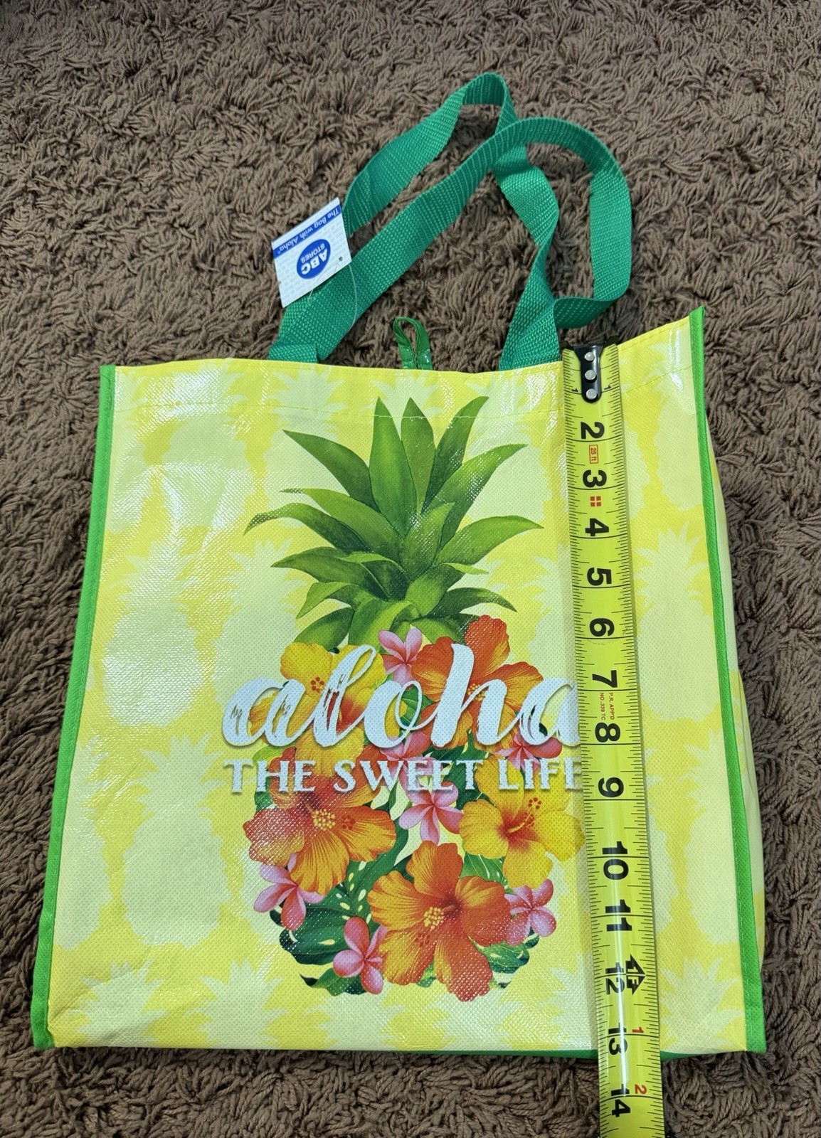 NWT Hawaiian “Aloha The Sweet Life” Reusable Shopping Reusable Shopping Tote