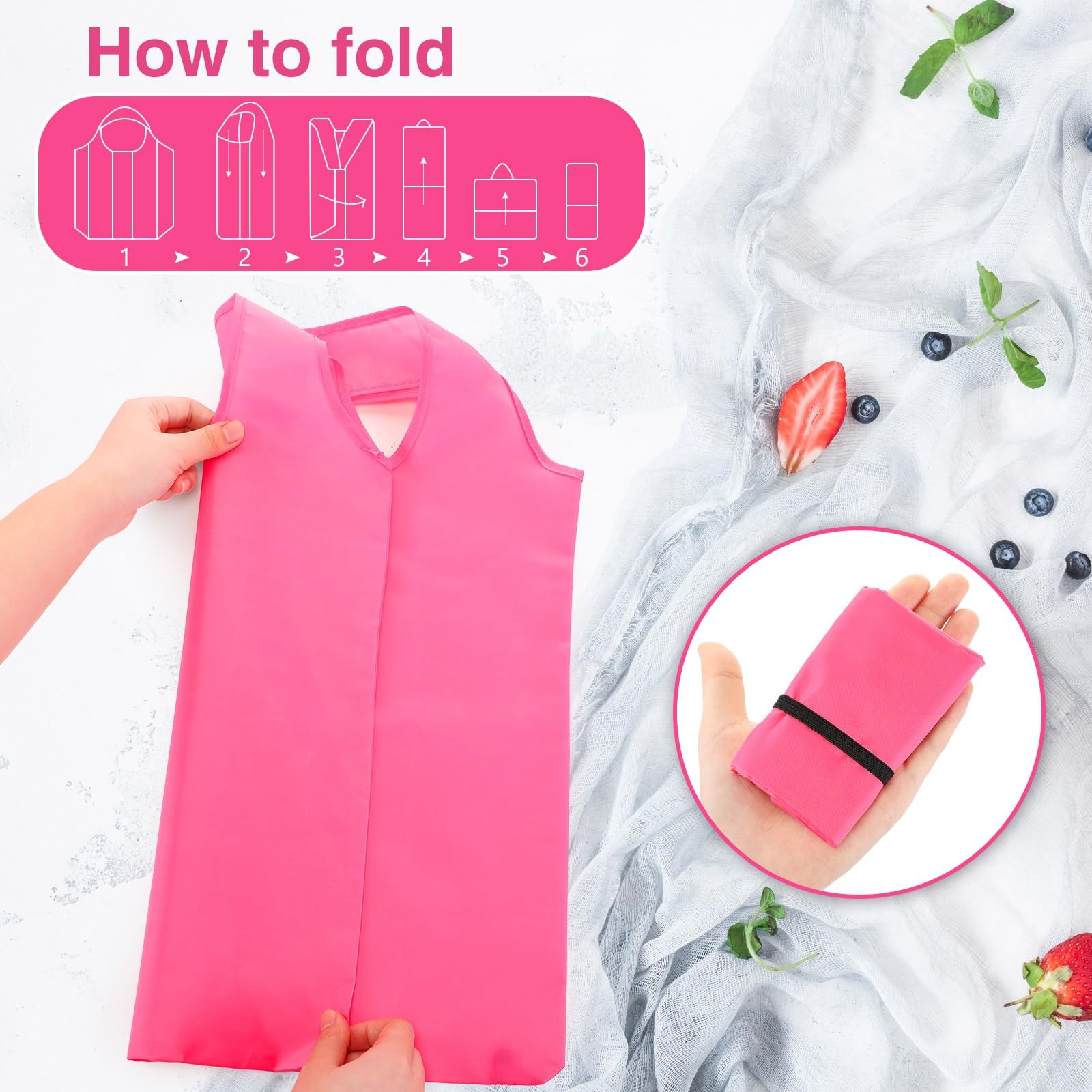 24 Pcs Durable Folding Reusable Grocery Bags Bulk Recycle Shopping Bags with …