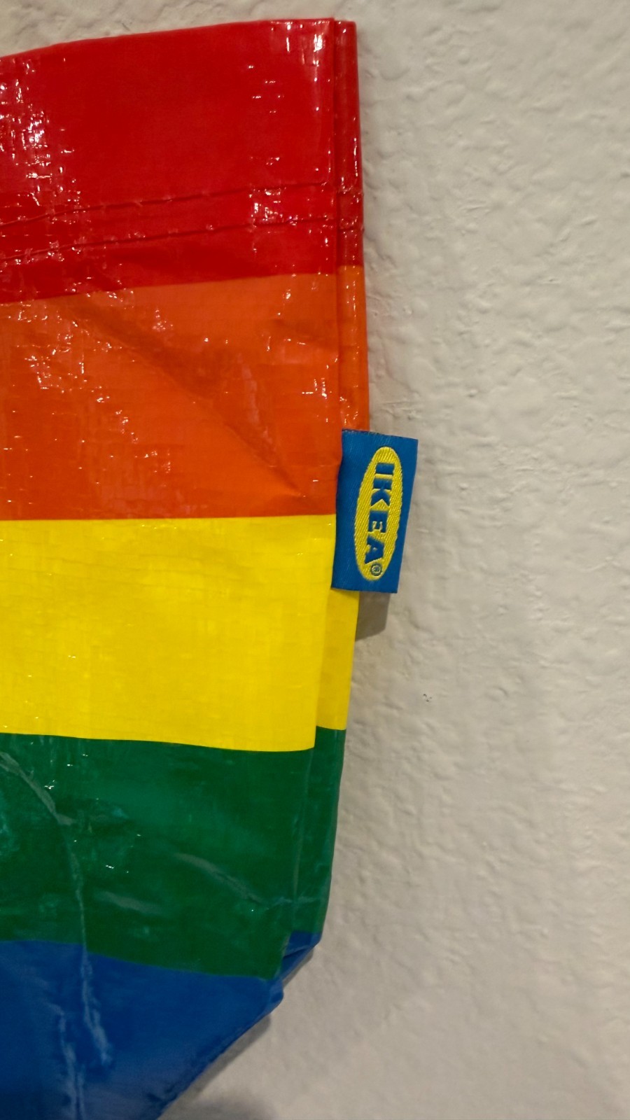 IKEA STORSTOMMA Rainbow Tote Bag – Small/Medium NEW