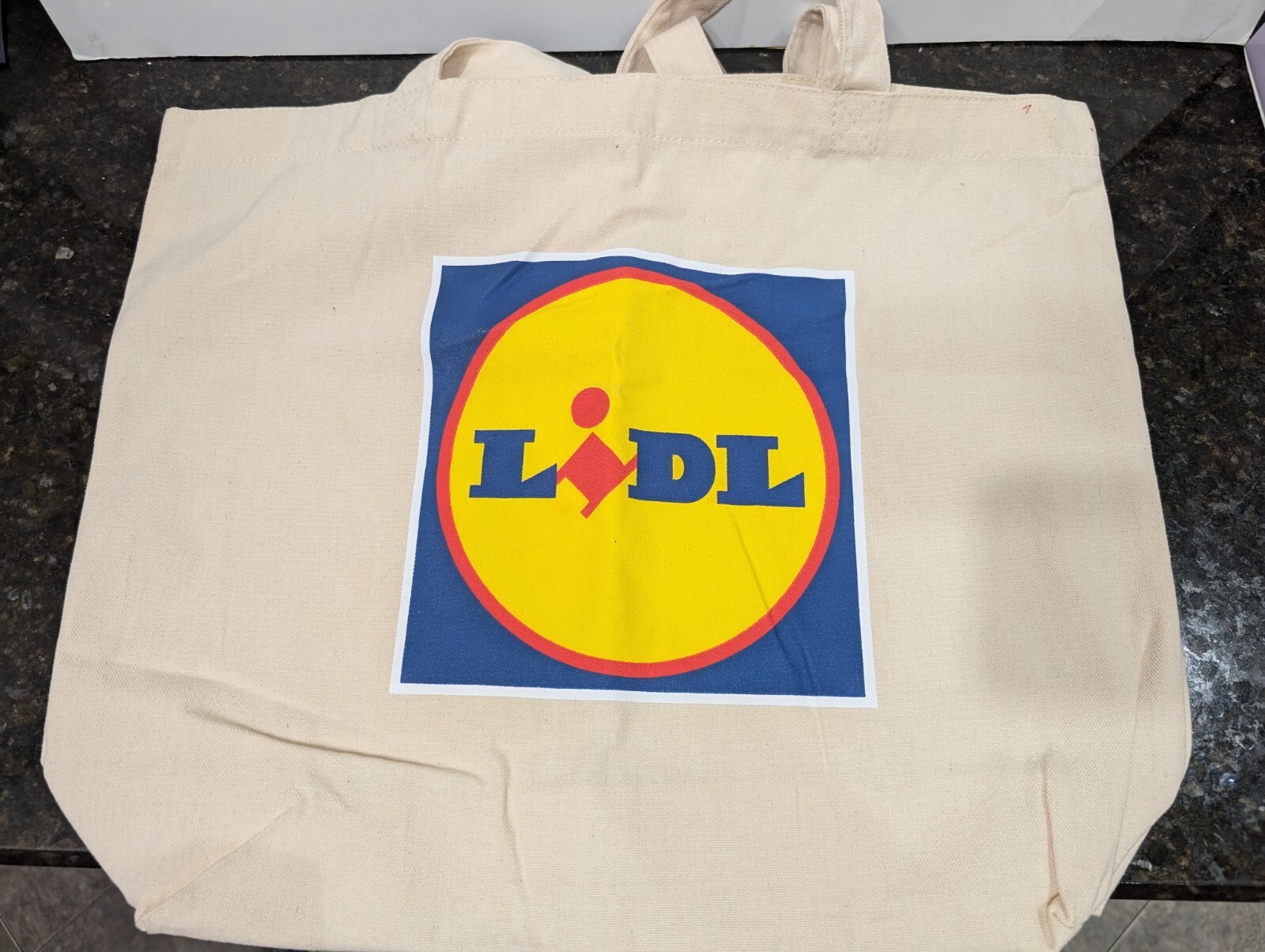 NEW LiDL Reusable Shopping Canvas Tote Bag, Hello New Jersey Grand Opening Ed.