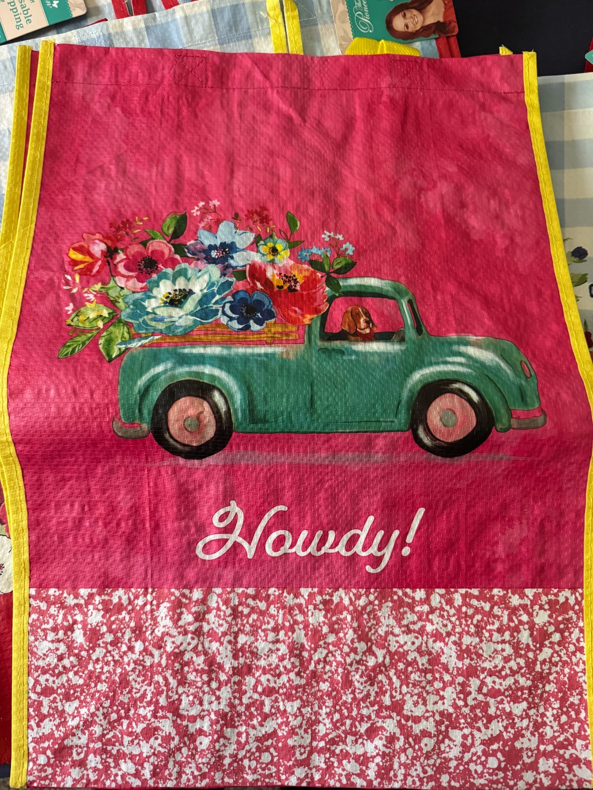🌸 The Pioneer Woman Reusable Shopping Bags Set of 2 – CHOOSE YOUR DESIGN