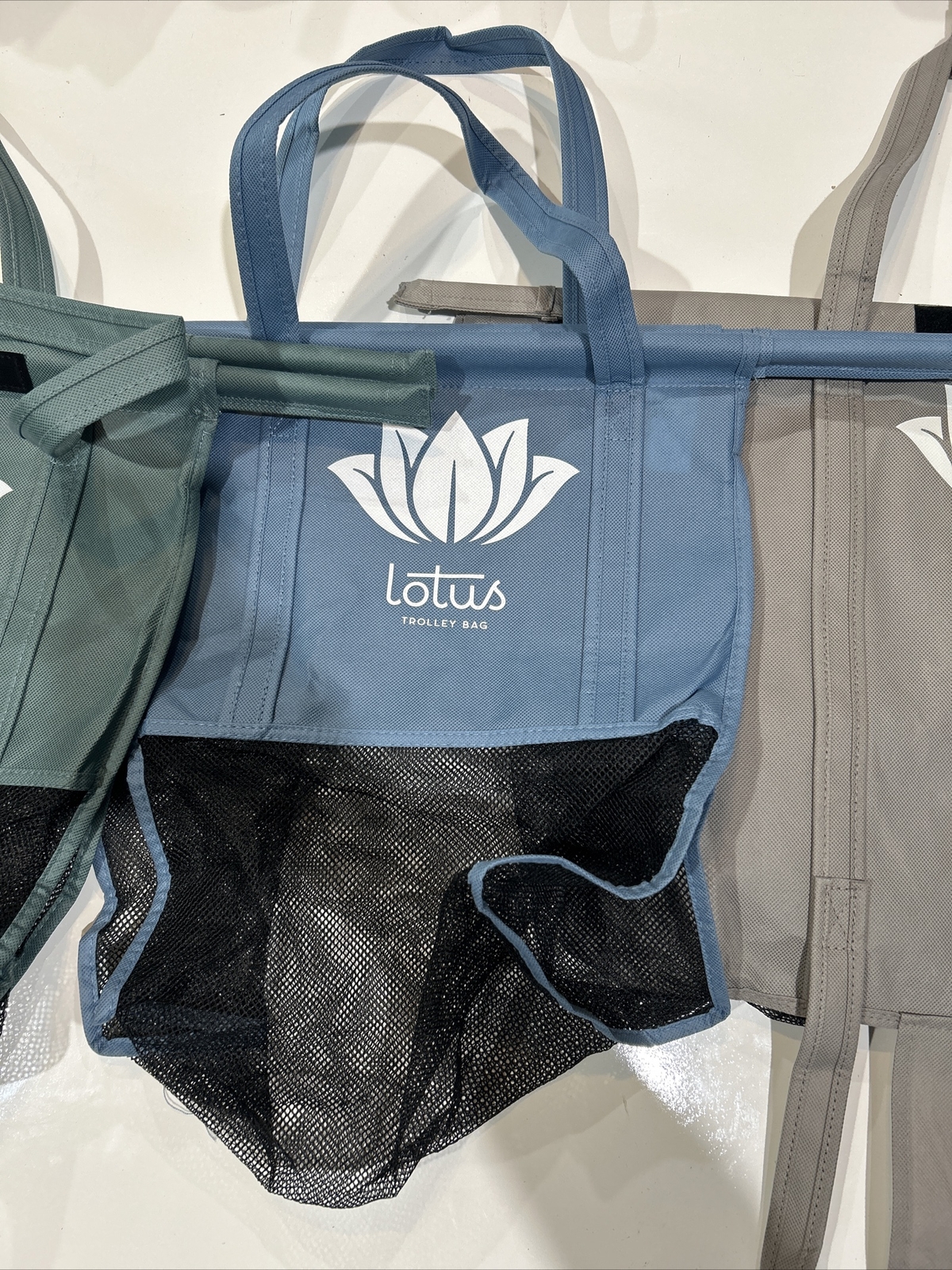 Lotus Trolley Bags for Grocery Carts Reusable Organization Lot of 3