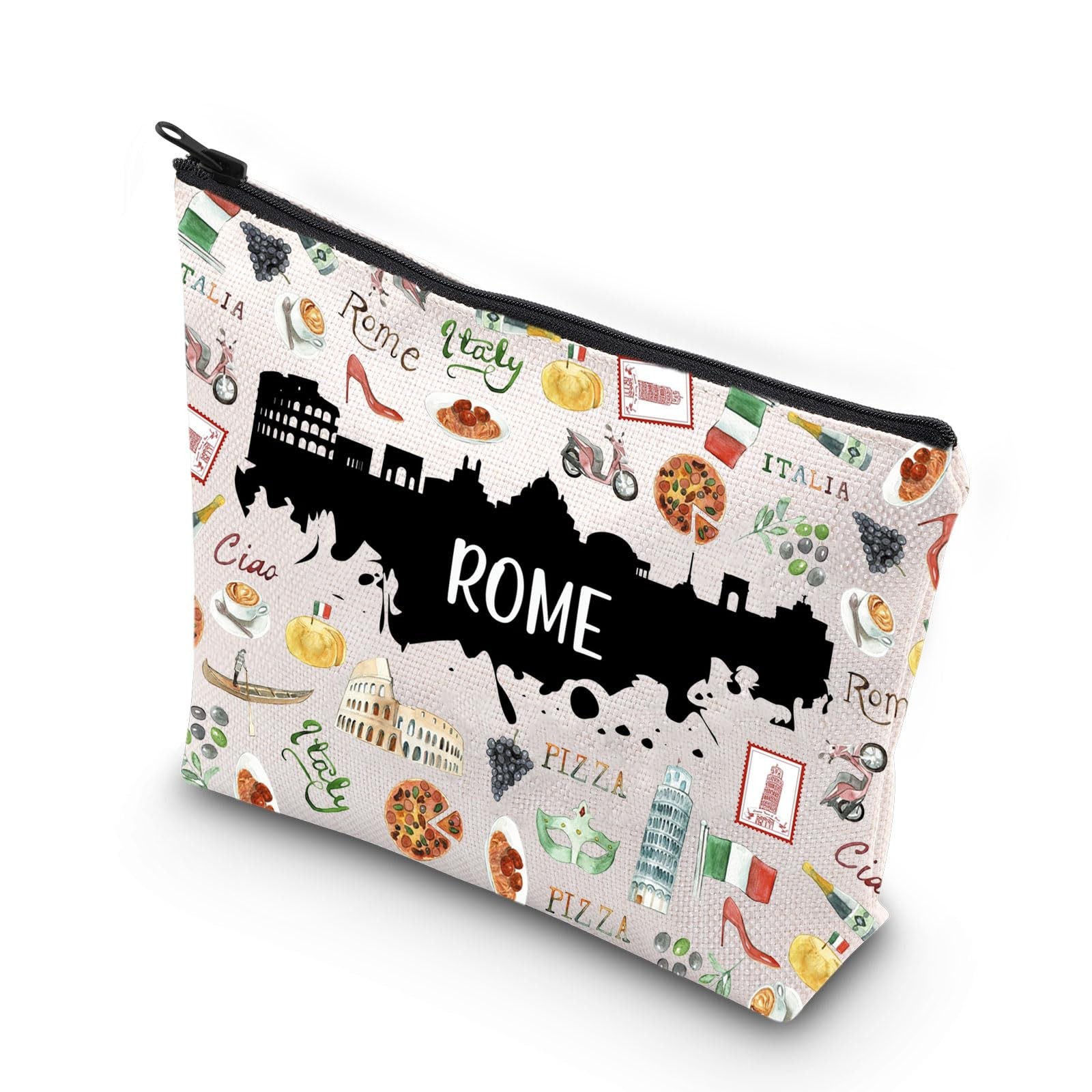 WCGXKO Rome City Gift Travel Makeup Bag (ROME) ROME