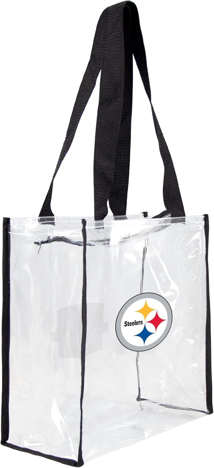 Team Clear Reusable Plastic Tote Bag Stadium Approved