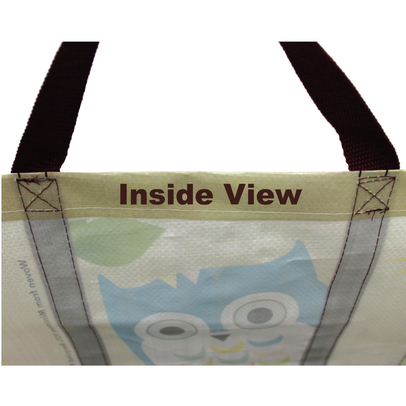 3 X Super Heavy Duty EcoJeannie Laminated Woven Reusable Shopping Bags/ Recycled