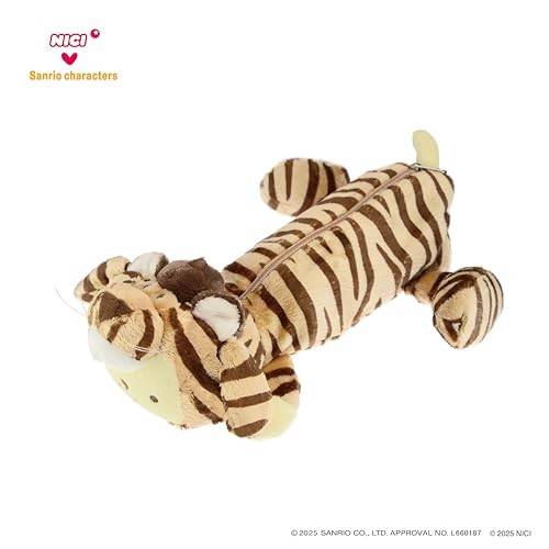 NICI × Sanrio Pompompurin × Tiger Plush Zip Pouch 30cm Japan Collaboration