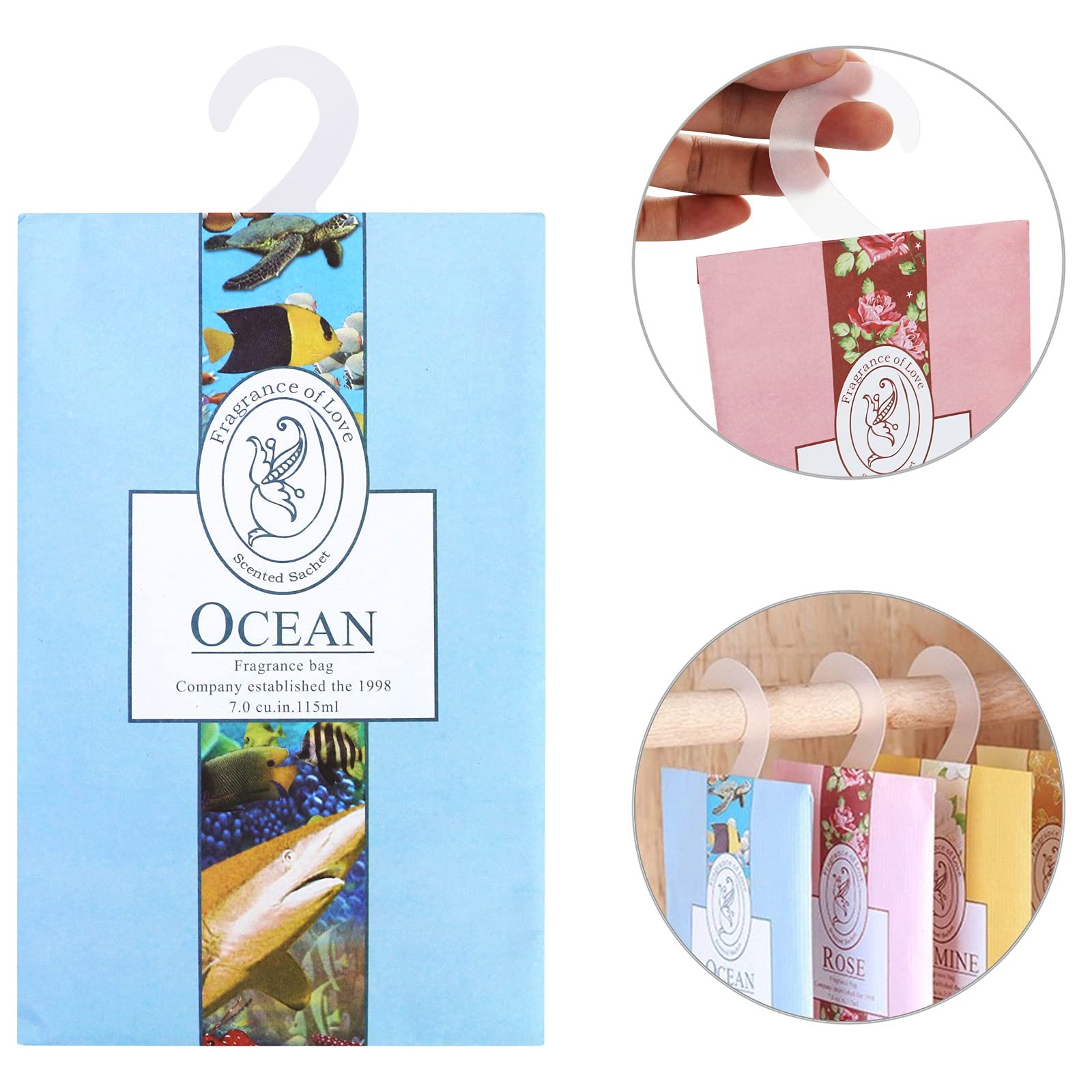 SKPPC 15 Pack Closet Air Freshener, Flower Scented Sachets Bags for Drawer…