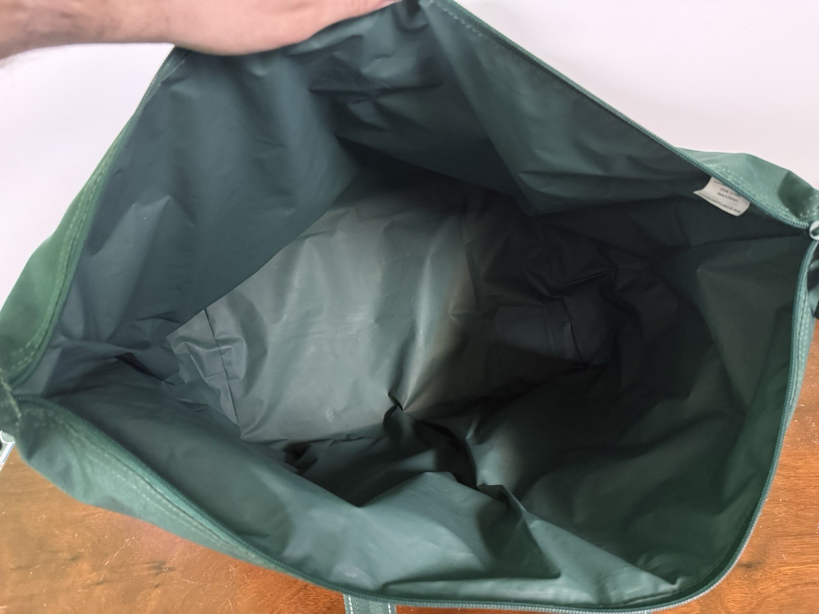 X-Large Costco Wholesale Tote Cooler Bag Lined Insulated Zip Reusable 26″ Green