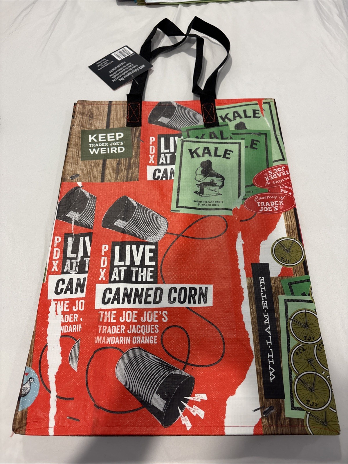 Trader Joe’s Reusable Tote Bag Portland Oregon PDX Keep Trader Joe’s Weird NWT