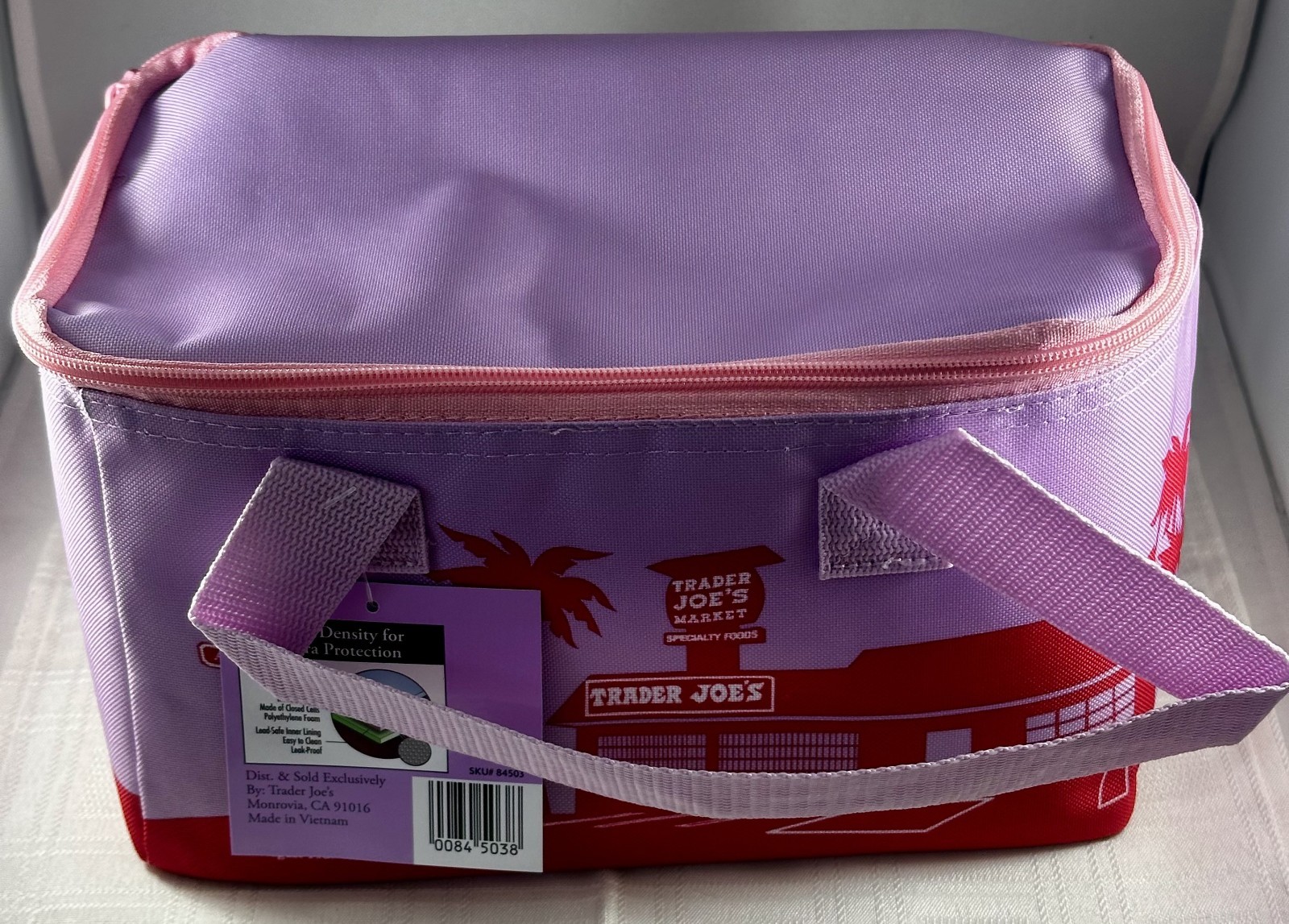 Trader Joe’s Mini Insulated Tote Bag 1.5 Gal Cooler Summer 2026 Lavender
