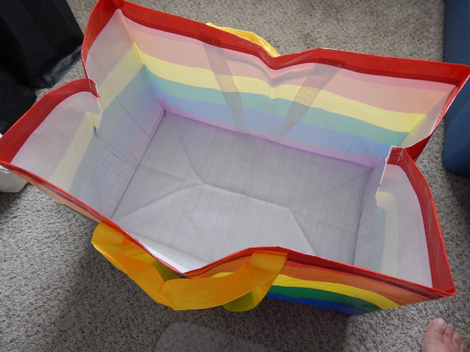 IKEA Storstomma Large Rainbow Pride Reusable Eco Friendly Shopping Tote Bag
