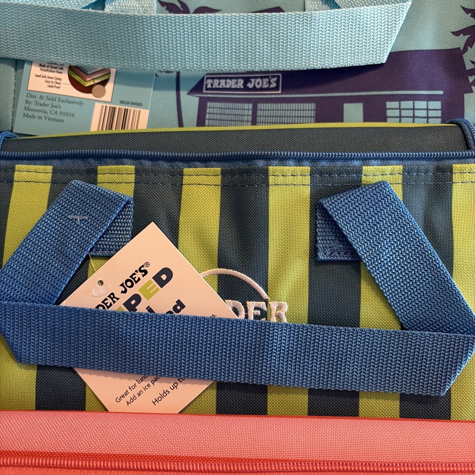Trader Joe’s Bags Lot of 10 Bags Insulated Minis and Tote Bags