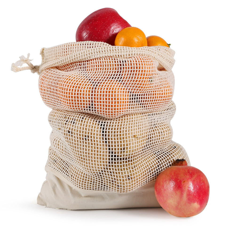 JUNELILY Eco Friendly Shopping Bags Organic Cotton Vegan for Grocery Shopping