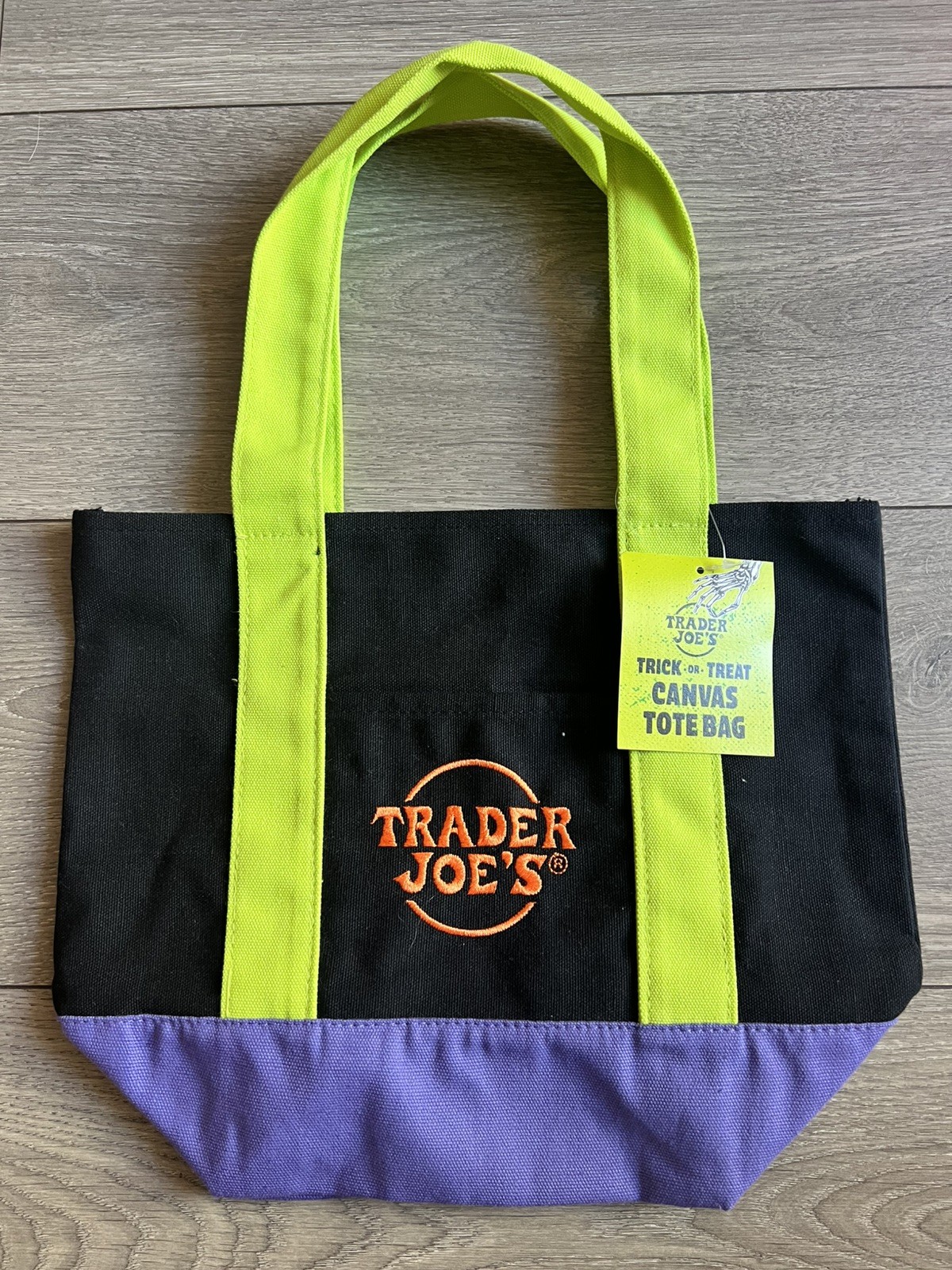 Trader Joe’s – Mini Canvas Tote Bag – Multicolor – Halloween 2025 – Limited Ed