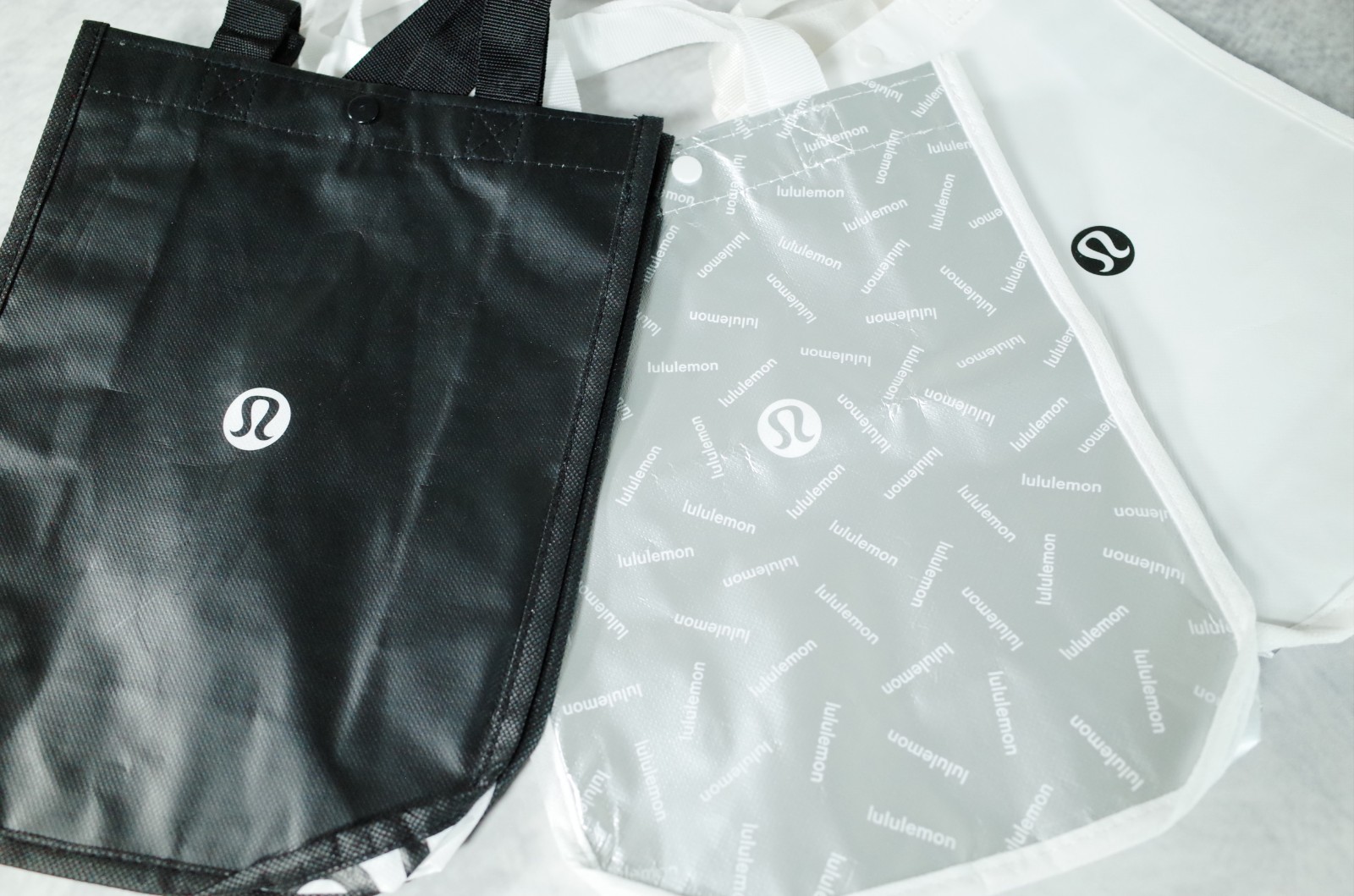 Lululemon Reusable Small Shopping Snap Closure Tote Bag – Set Of 3