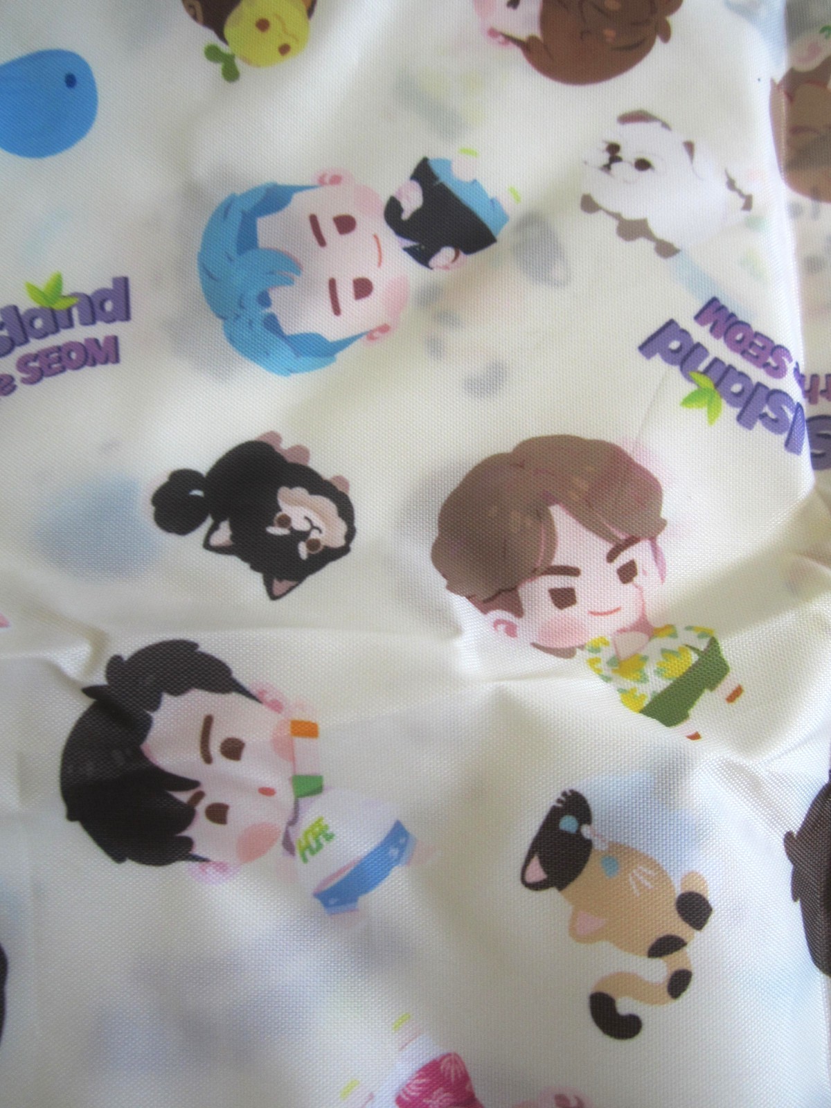 BT21 BTS Island Reusable Shopping Bag Korean Boy Band Singer Band NEW