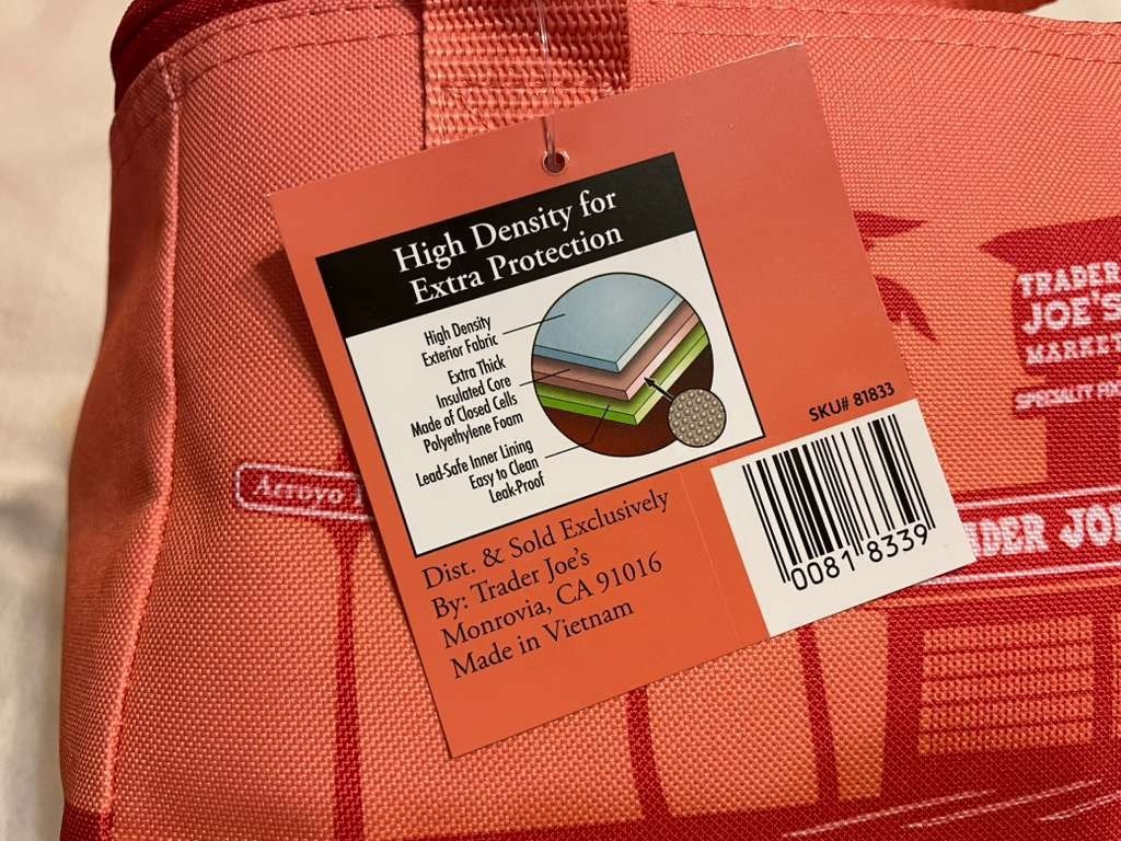 Bundle Set of 2: Trader Joe’s Mini Insulated Cooler Bag: Peach & Pink! NWT!