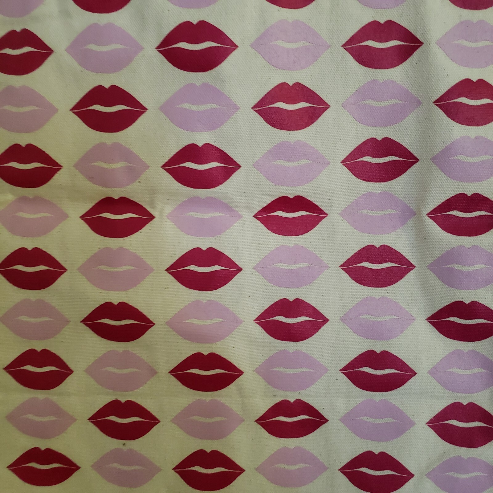 Bare Minerals Fun Lip Graphic Logo Reusable Canvas Tote Bag