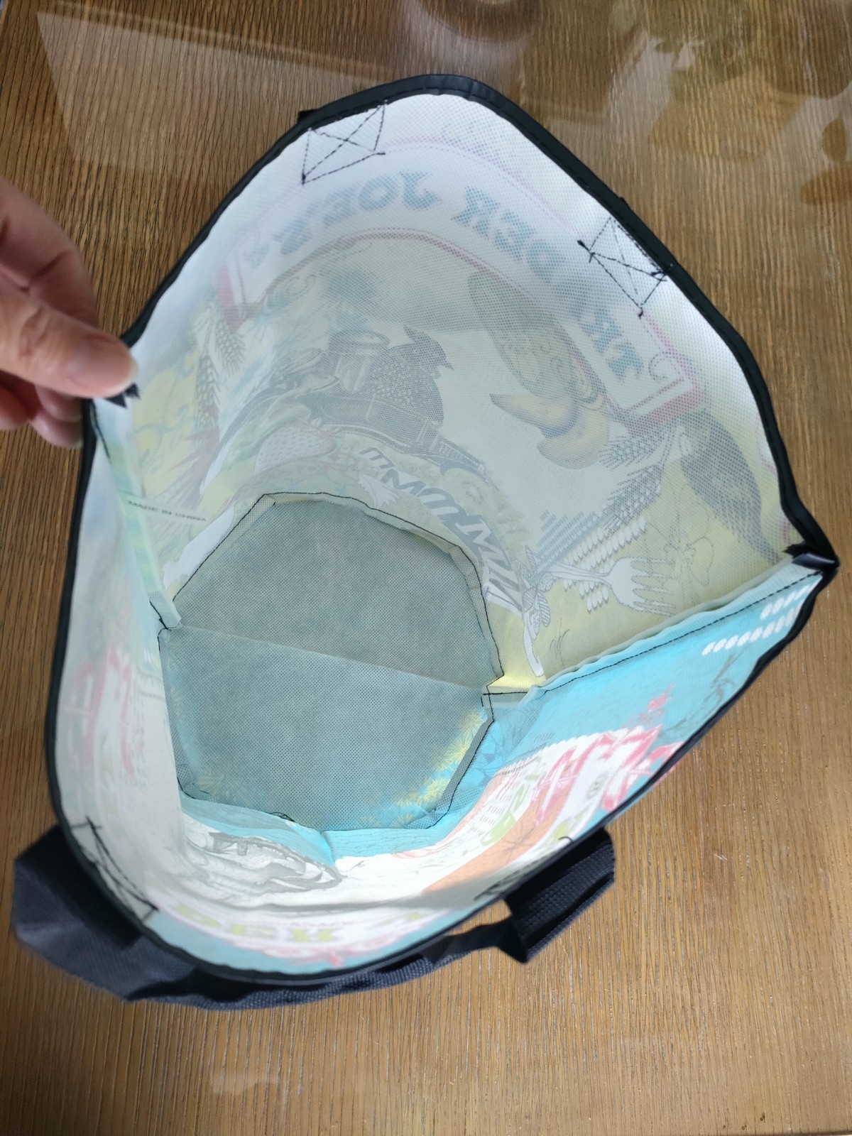 Vintage Trader Joe’s bucket tote Reusable shopping bag Round Bottom ship