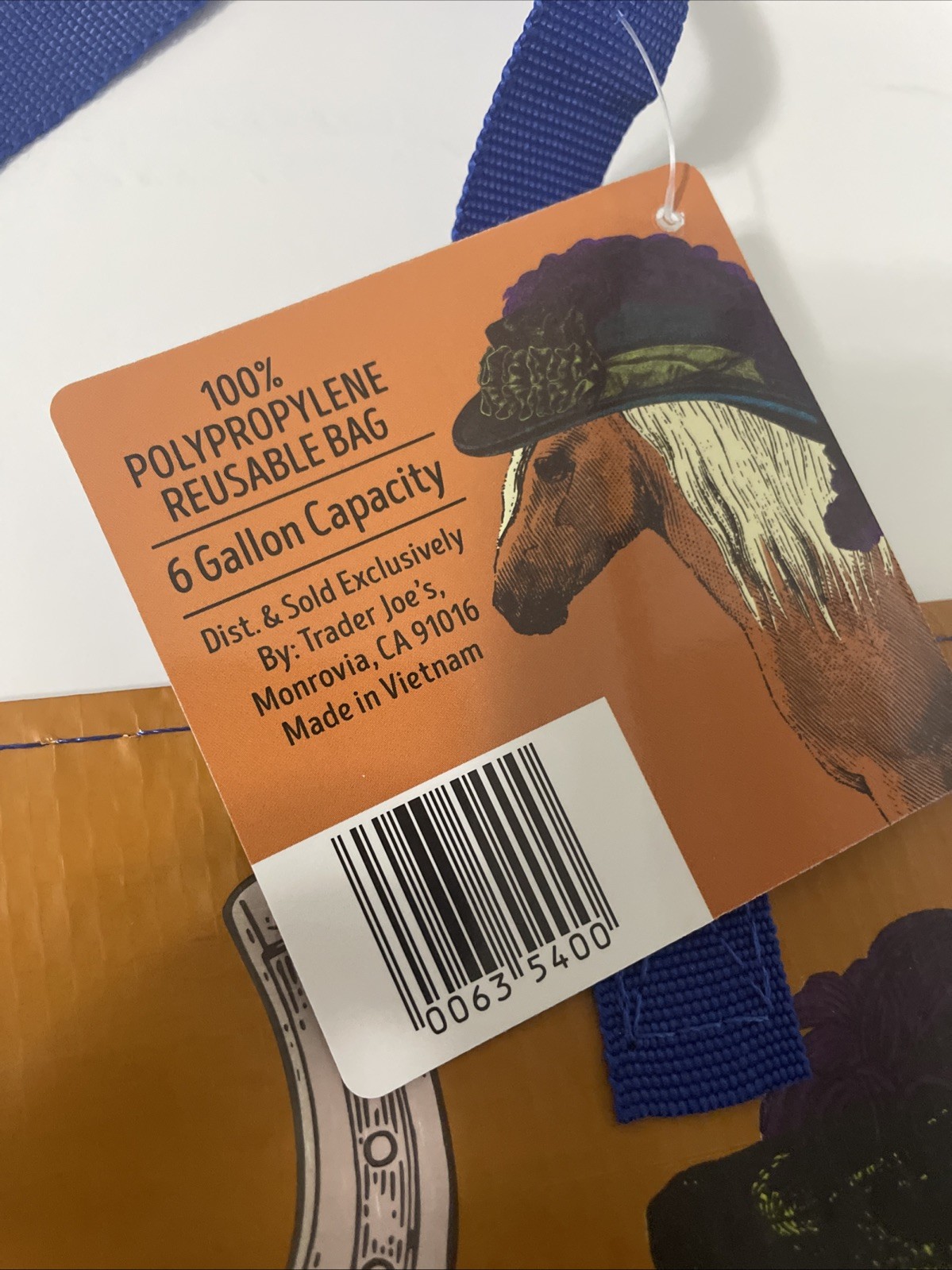 Trader Joe’s State bag Kentucky Reusable Grocery Bag NWT